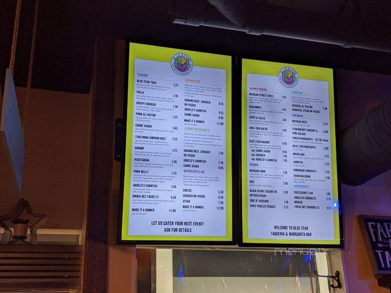 Blue Star Tacos - Justice, IL menu_pic