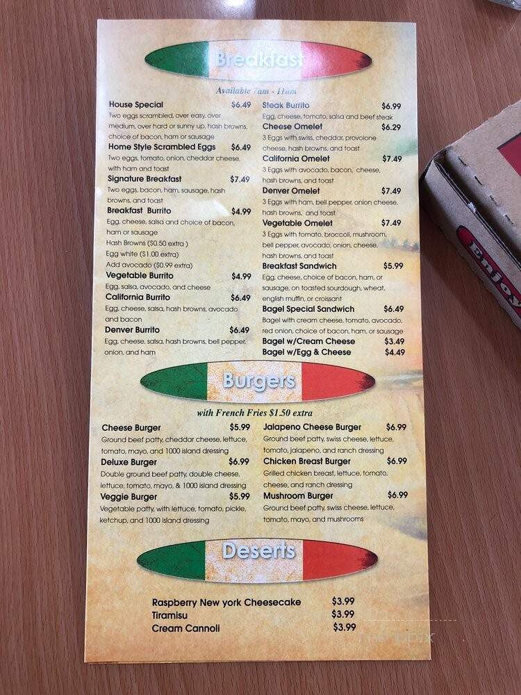 Craving Pizza and Deli - Irvine, CA menu_pic