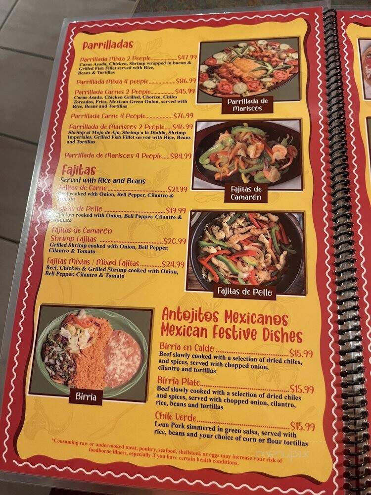 Mi Casa Mexican Cuisine - Las Vegas, NV menu_pic