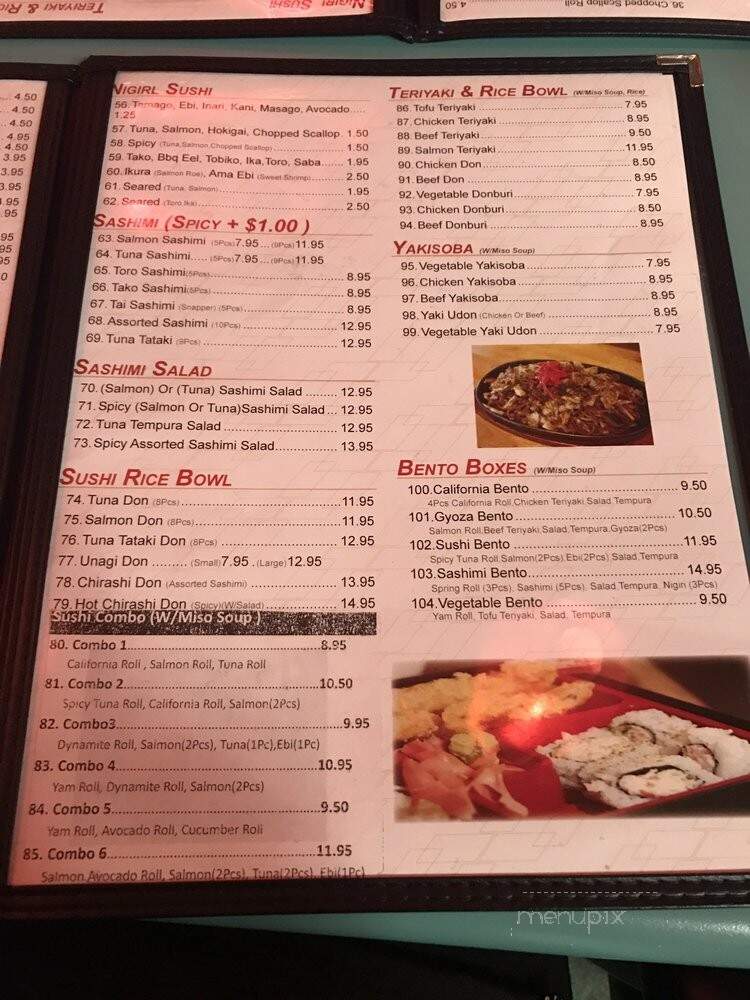 The Jin Sushi - Surrey, BC menu_pic
