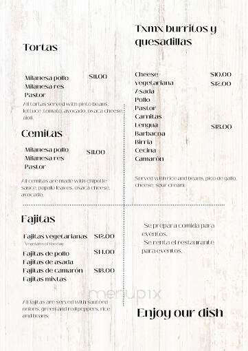 Tres Chivos Restaurant Corp - Brooklyn, NY menu_pic