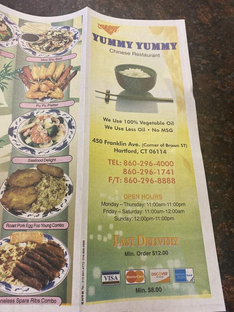 Yummy Yummy Chinese Restaurant - Hartford, CT
