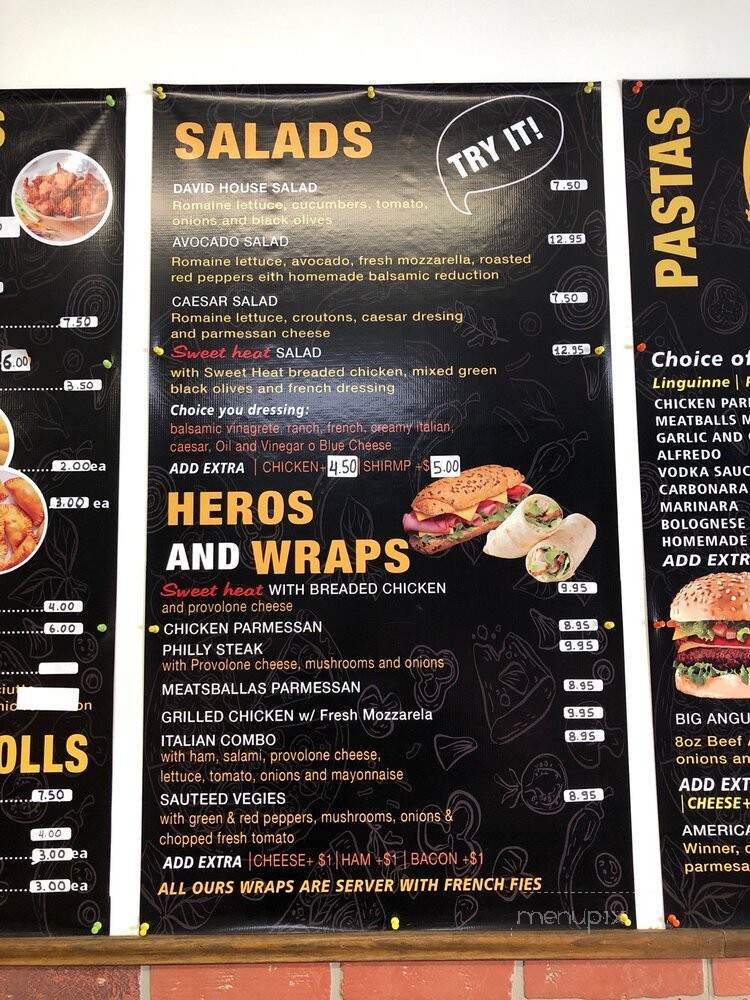 David's Pizzeria & Restaurant - Brooklyn, NY menu_pic