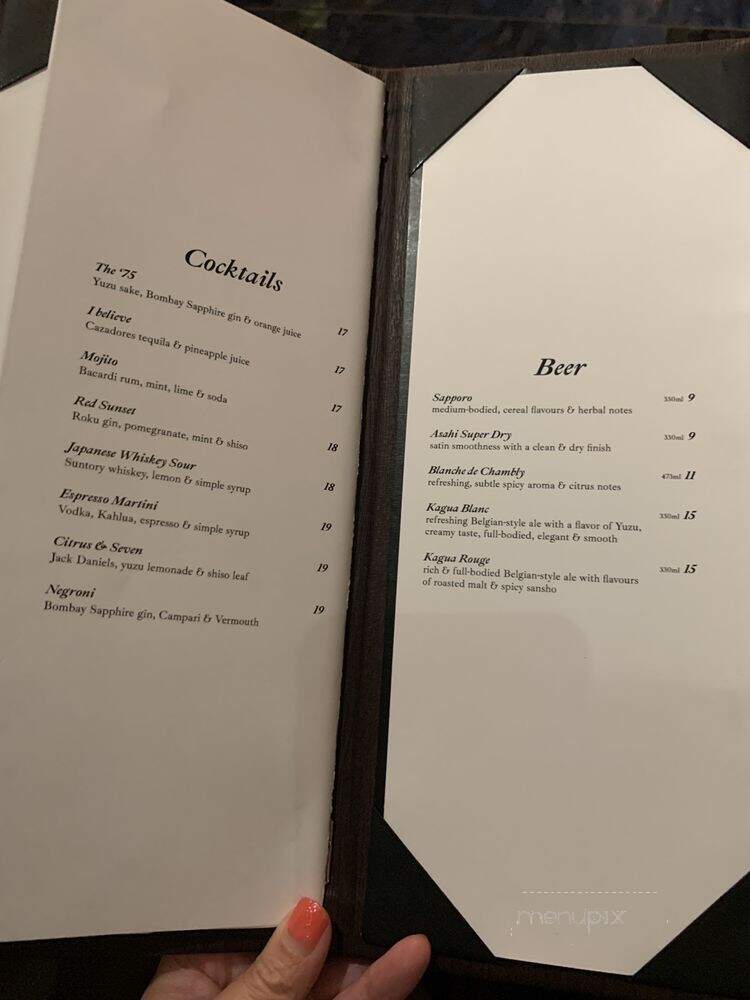 Muni Robata - Toronto, ON menu_pic