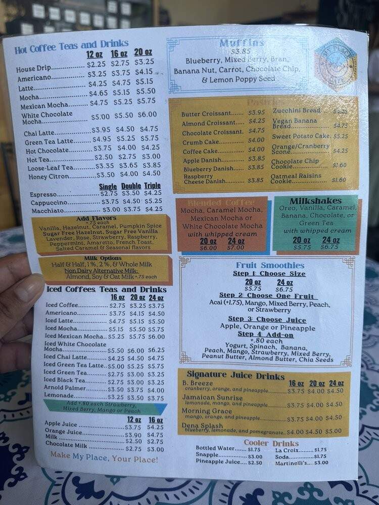 My Place Cafe - Pasadena, CA menu_pic