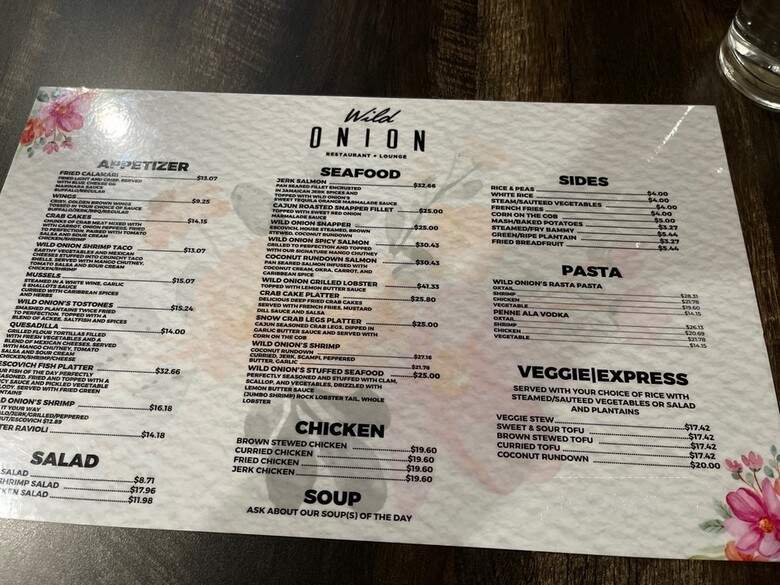 Wild Onion - Queens, NY menu_pic