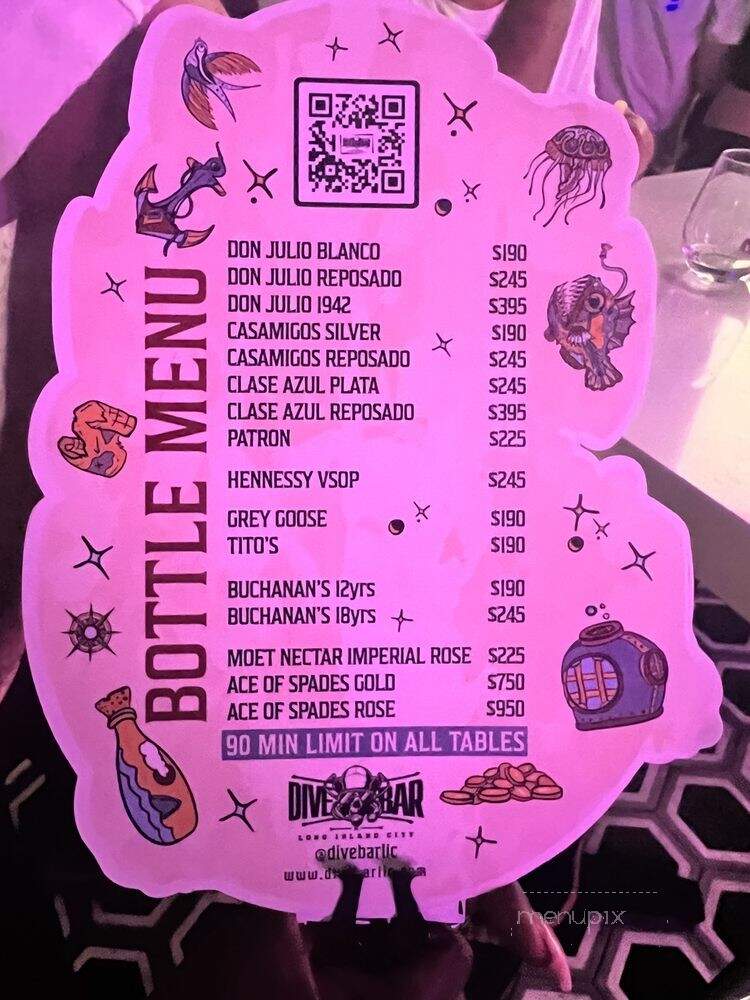 Dive Bar - Queens, NY menu_pic