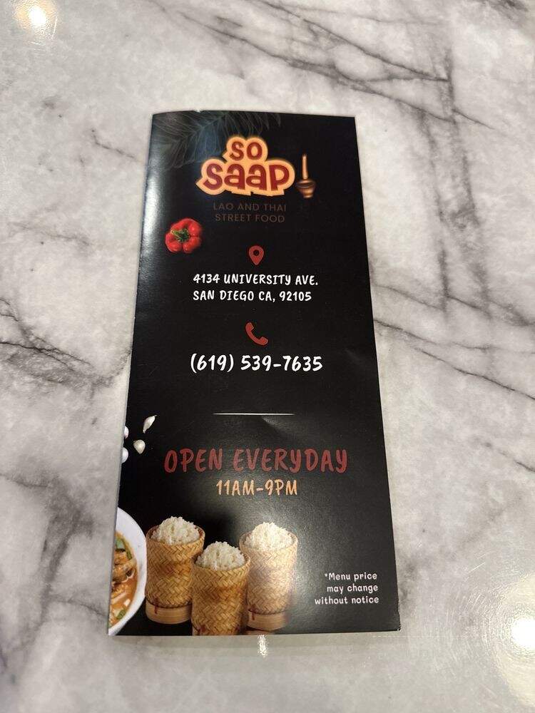 So Saap - San Diego, CA