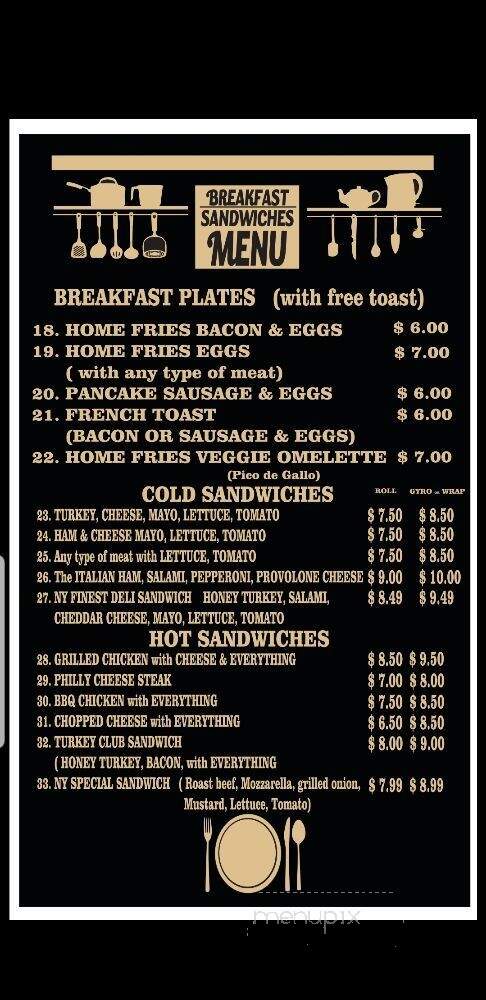 NY's Finest Deli - Nashville, TN menu_pic