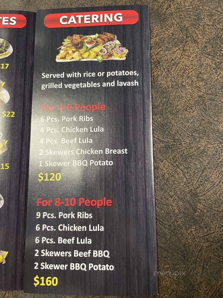 Sam's Kebab - Los Angeles, CA menu_pic