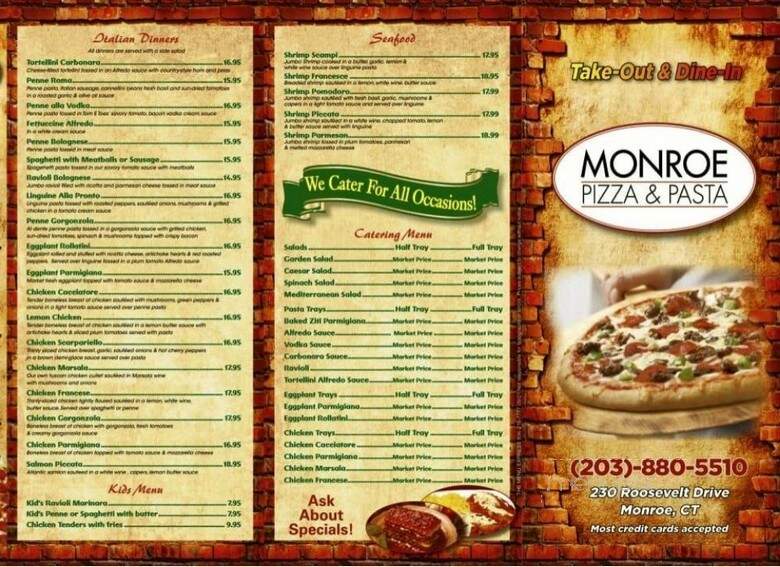 Monroe Pizza & Pasta - Monroe, CT