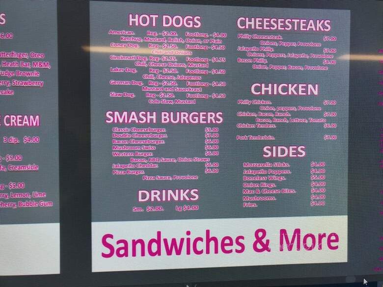 Shakes At The Lake - Lakeview, OH menu_pic