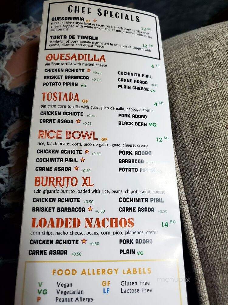 Taco Naco KC - Overland Park, KS menu_pic