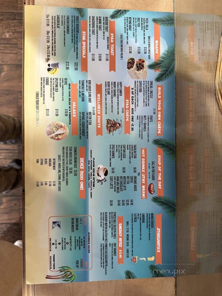 Star Juice - Los Angeles, CA menu_pic