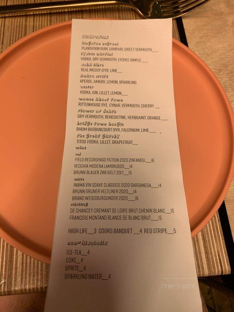 Bunny Bunny - Detroit, MI menu_pic