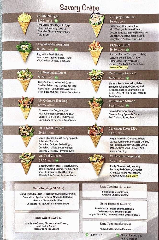 T Swirl Crepe - Dover, DE menu_pic