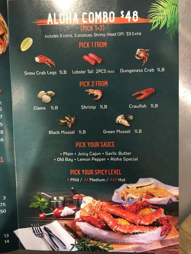 Aloha Krab - Queens, NY menu_pic