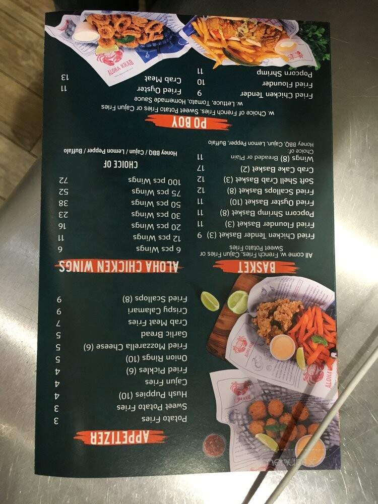 Aloha Krab - Queens, NY menu_pic