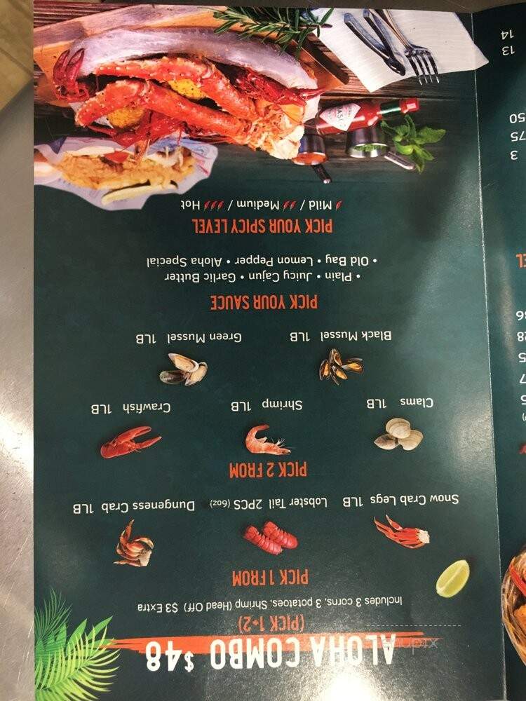 Aloha Krab - Queens, NY menu_pic