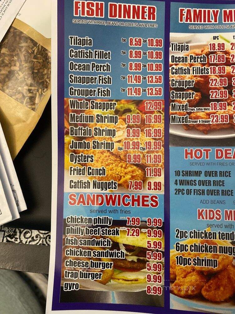 Hook Fish & Chicken - West Palm Beach, FL menu_pic