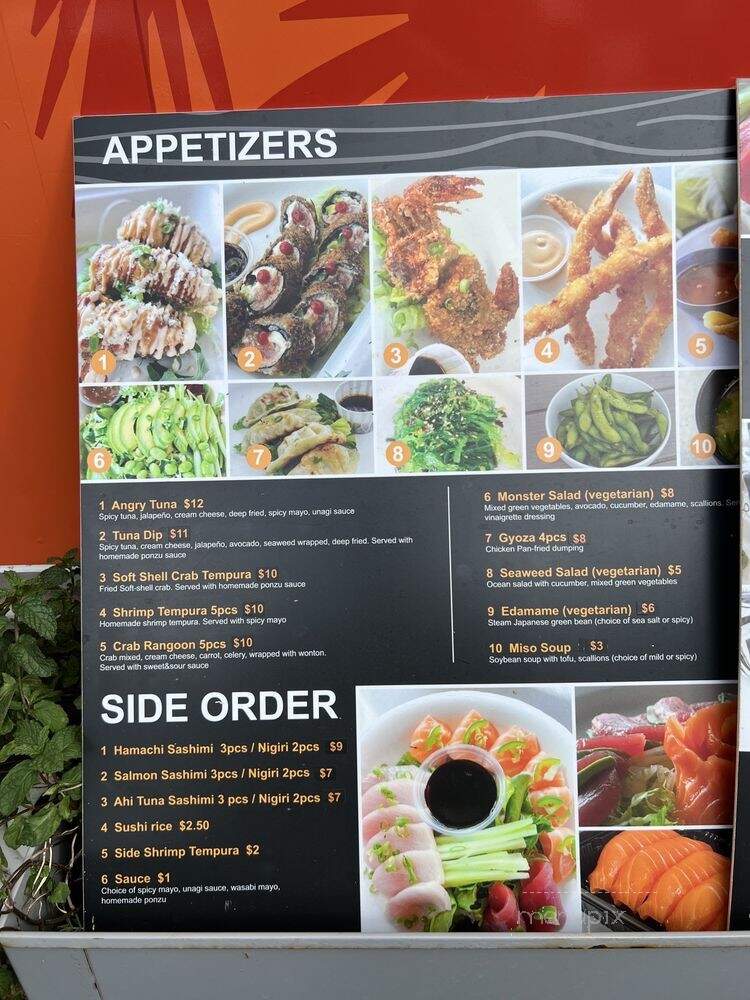 Big Monster Sushi Food Truck - Koloa, HI menu_pic