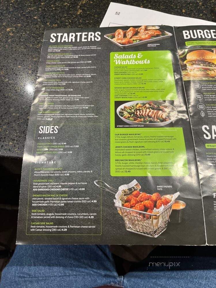 Wahlburgers - Cedar Rapids, IA menu_pic