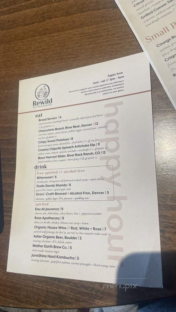 Nest At Nature - Denver, CO menu_pic