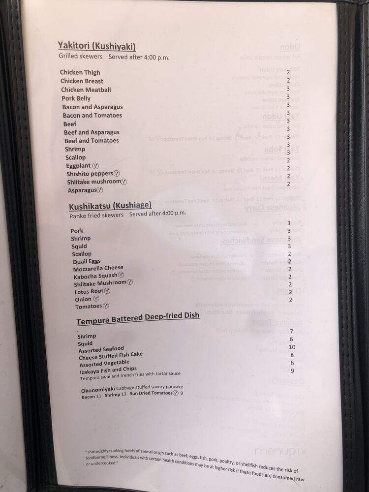 Ozara Izakaya - Salt Lake City, UT menu_pic