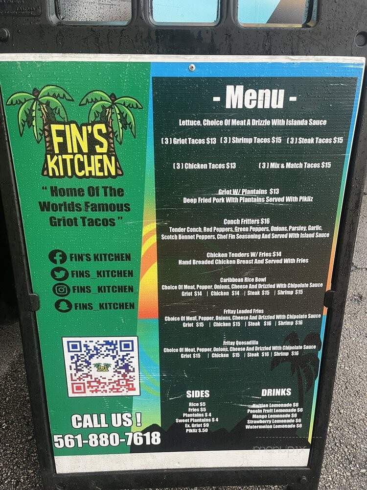 Fin's Kitchen - Fort Lauderdale, FL menu_pic