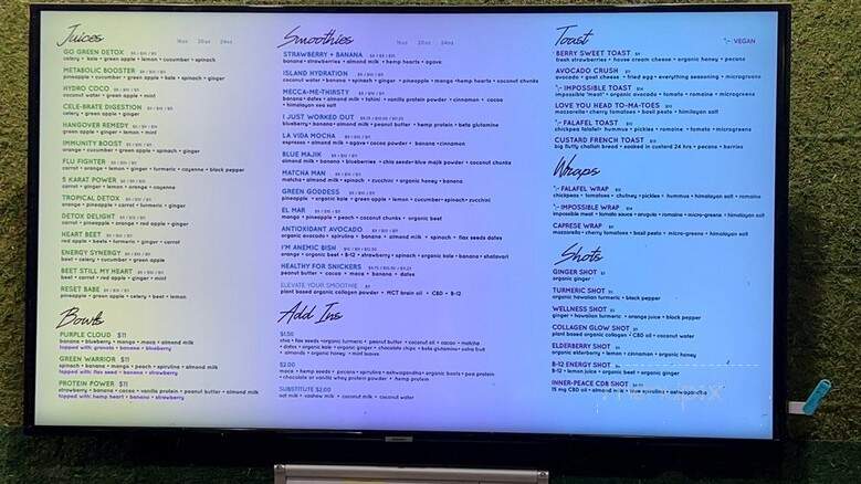 Juicebabe - Dallas, TX menu_pic