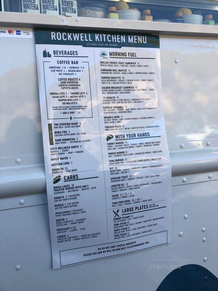 Rockwell - Malibu, CA menu_pic