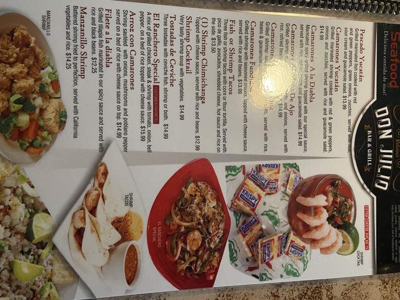Don Julio Mexican Grill - Owasso, OK menu_pic