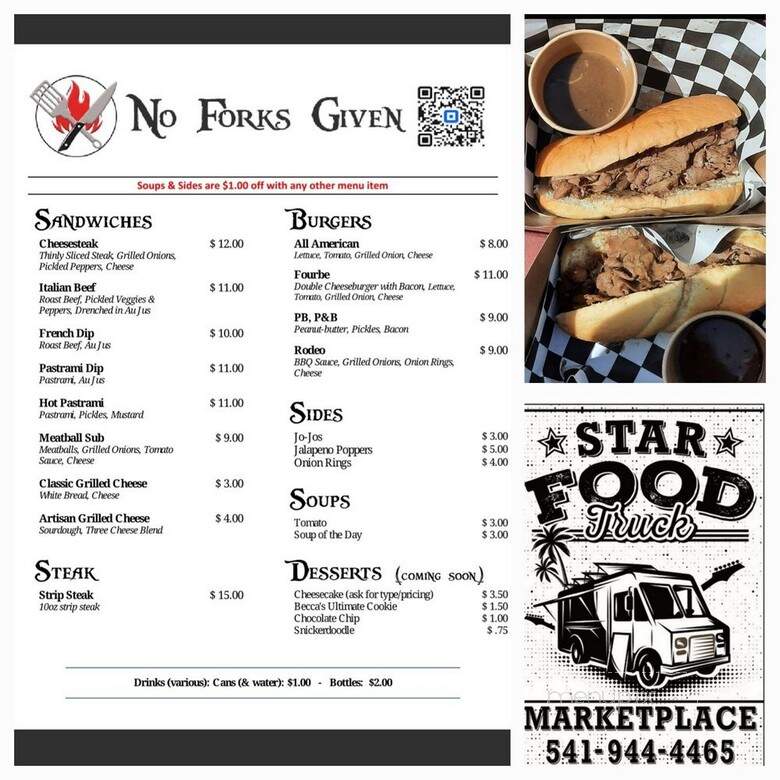 Star Pod Food Trucks - Medford, OR menu_pic