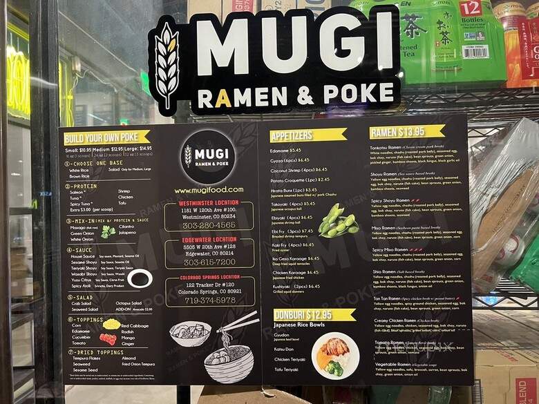 Mugi Ramen & Poke - Edgewater, CO menu_pic