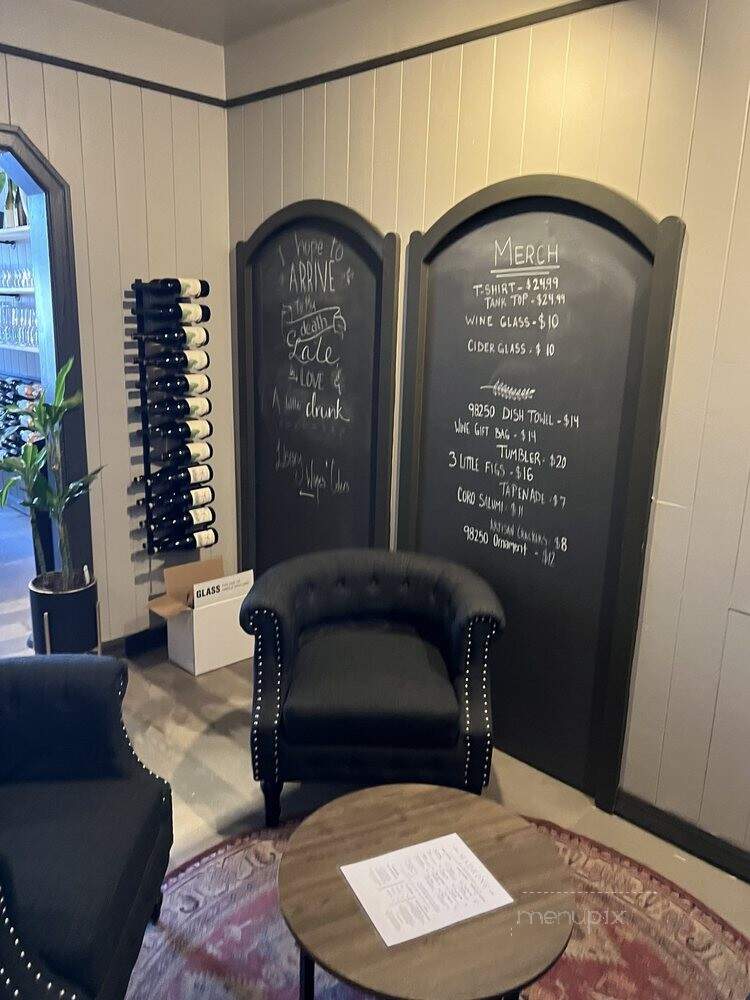 Madrone Cellars and Cider - Friday Harbor, WA menu_pic