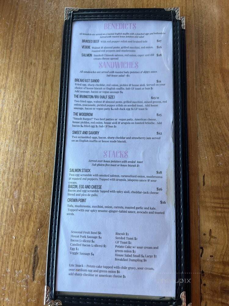 My Vice Food & Spirits - Portland, OR menu_pic