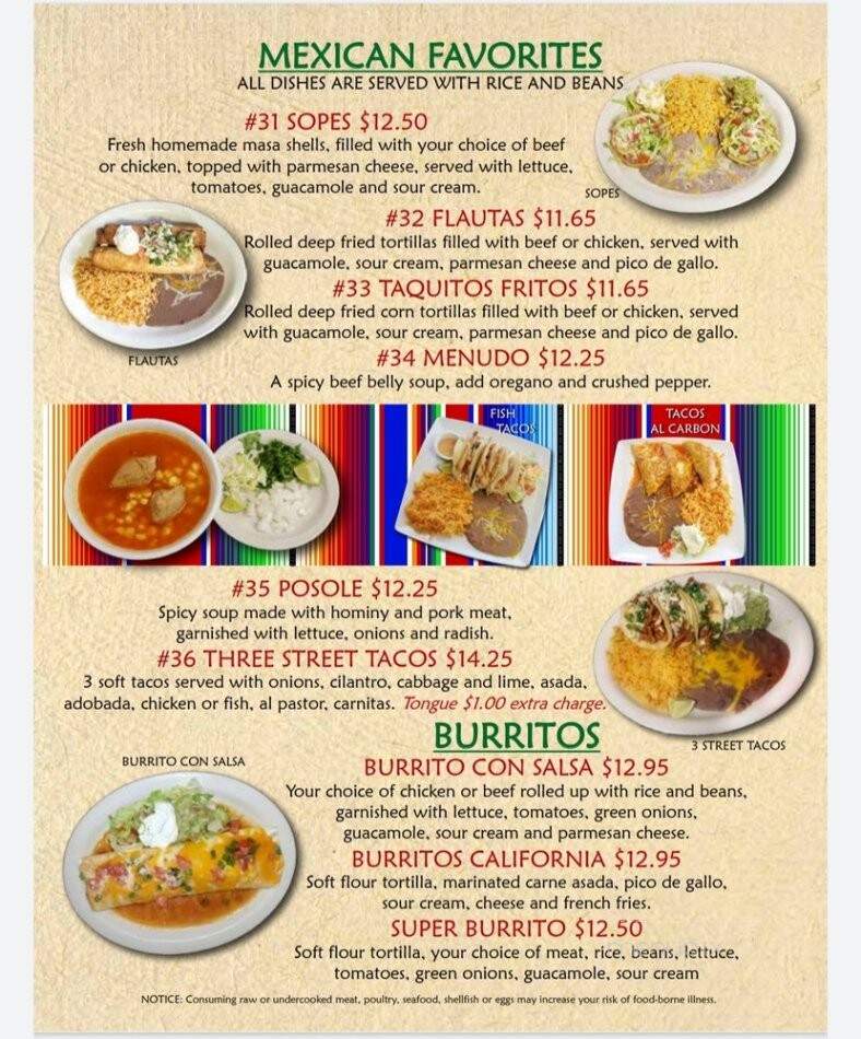 El Socio - Lewiston, ID menu_pic