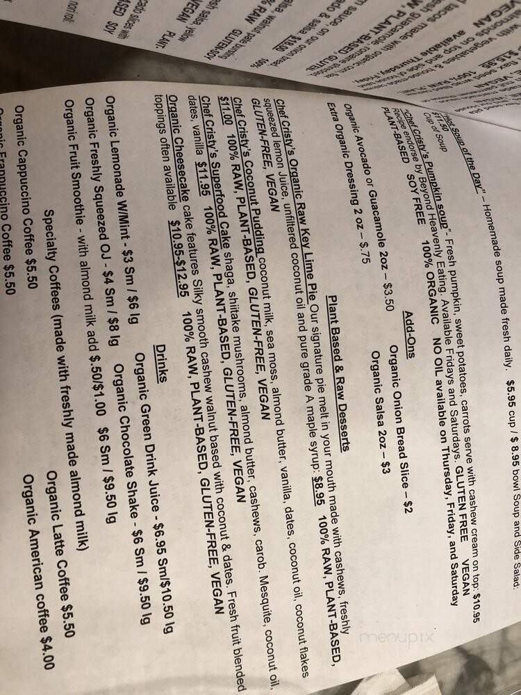 Chef Cristy's - Plantation, FL menu_pic