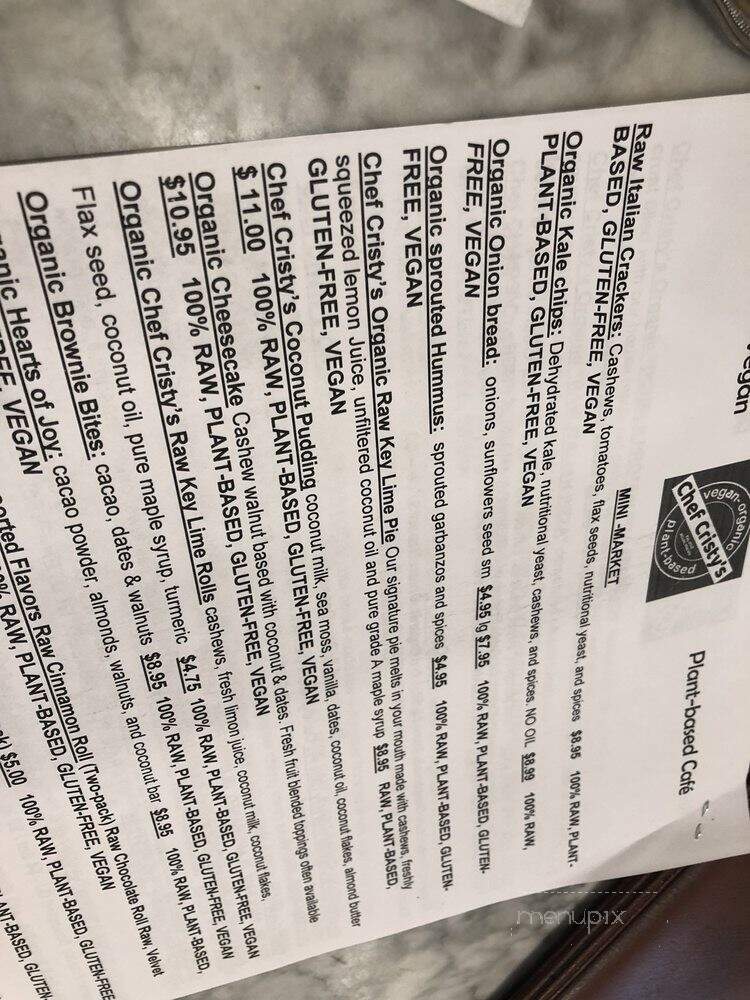 Chef Cristy's - Plantation, FL menu_pic
