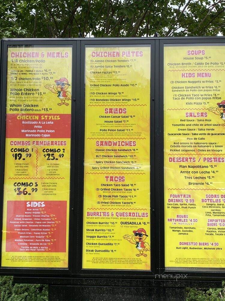 Pollo Pelon - Duluth, GA menu_pic