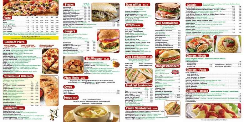 Filaspizza - Philadelphia, PA menu_pic
