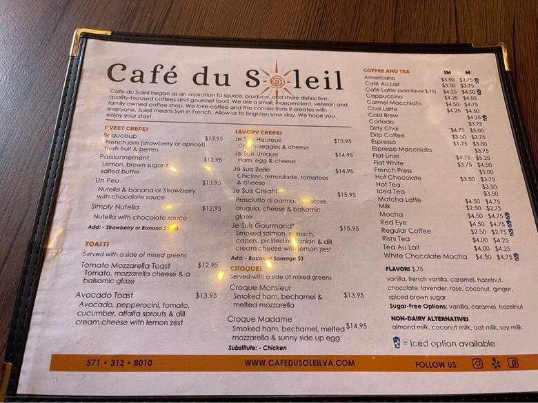 Cafe Du Soleil - Alexandria, VA