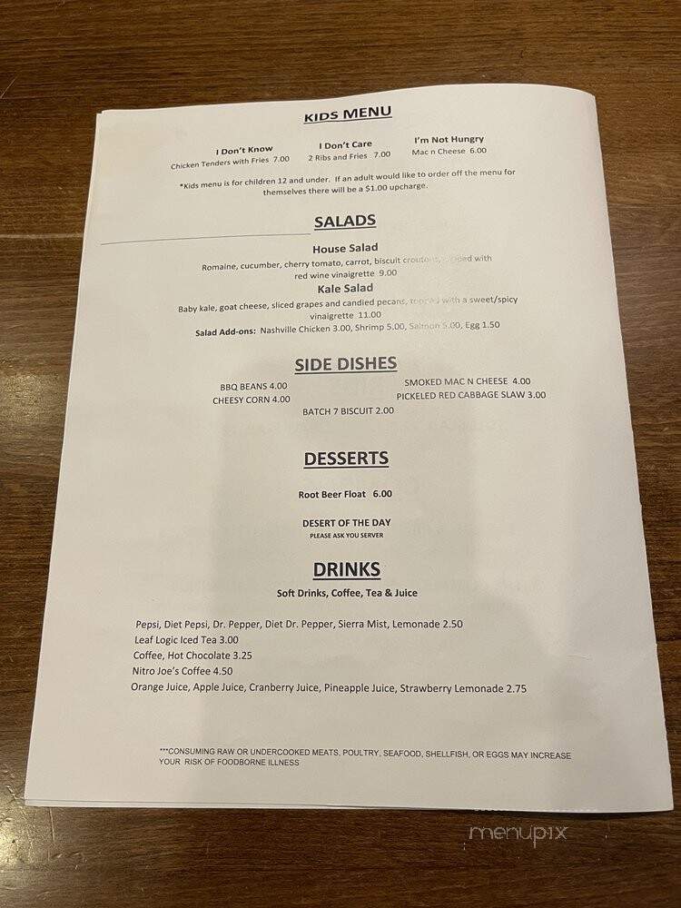 Crutch BBQ - Wichita, KS menu_pic