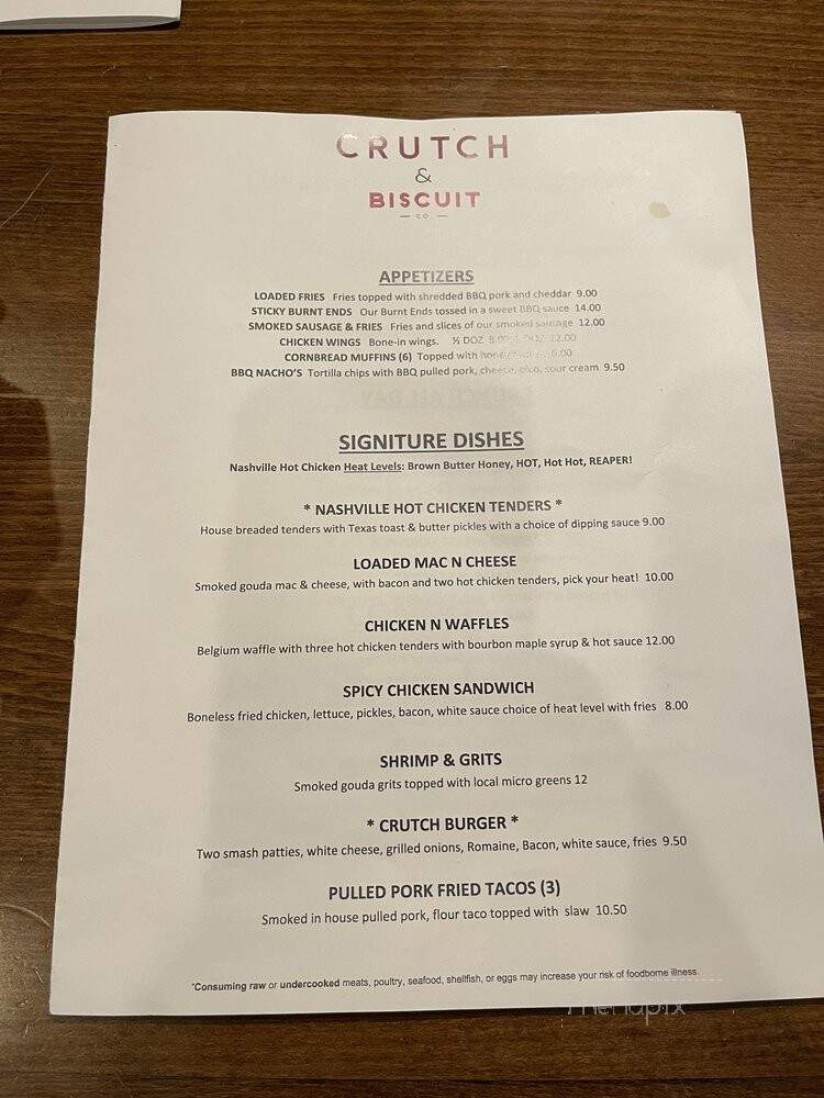 Crutch BBQ - Wichita, KS menu_pic