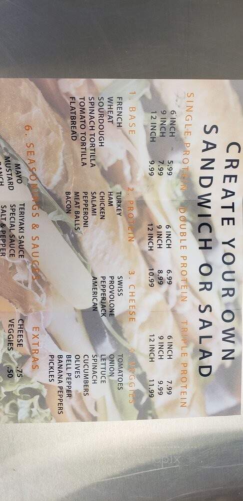 Johnny's Subs & Deli - Fresno, CA menu_pic