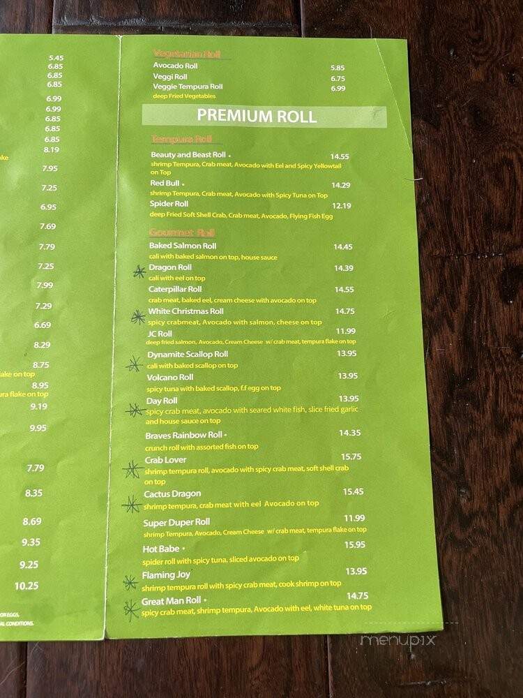 L.A Sushi - Suwanee, GA menu_pic