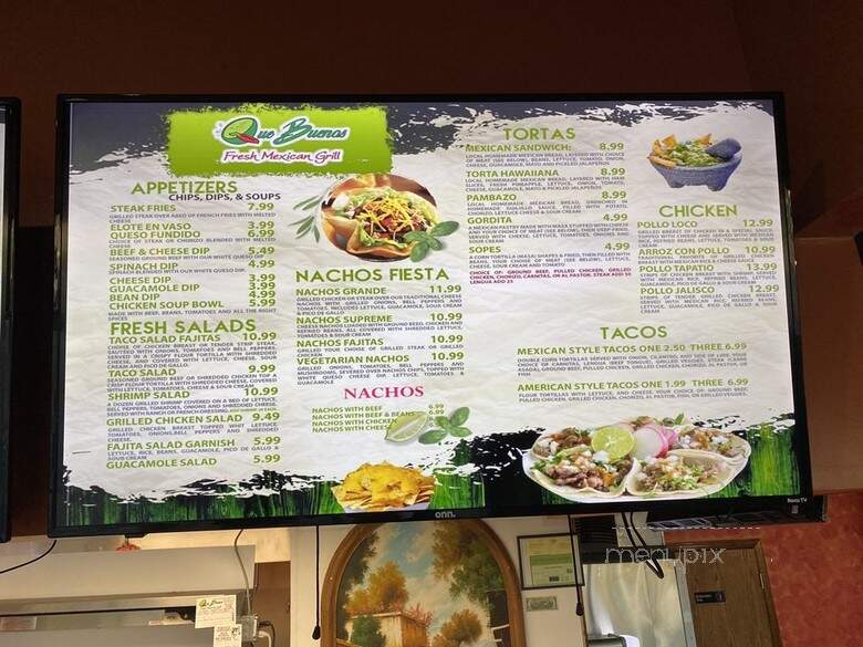 Quebuenos Fresh Mexican Grill - Portage, MI menu_pic