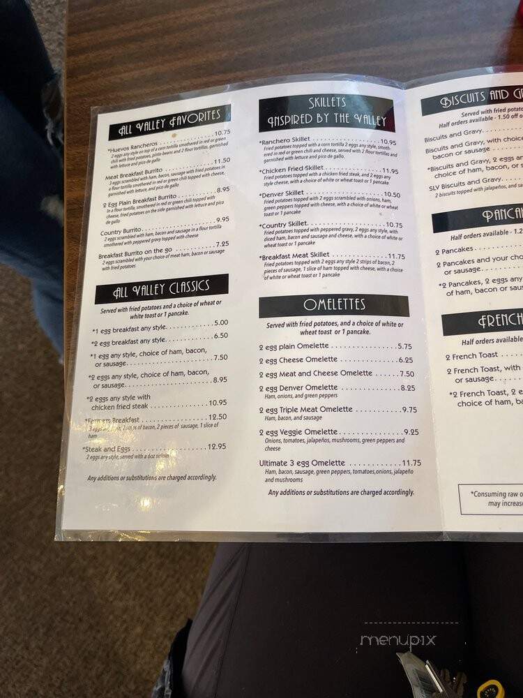 All Valley Cafe - Alamosa, CO menu_pic
