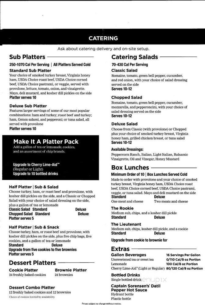 FireHouse Subs - Monroe, MI menu_pic