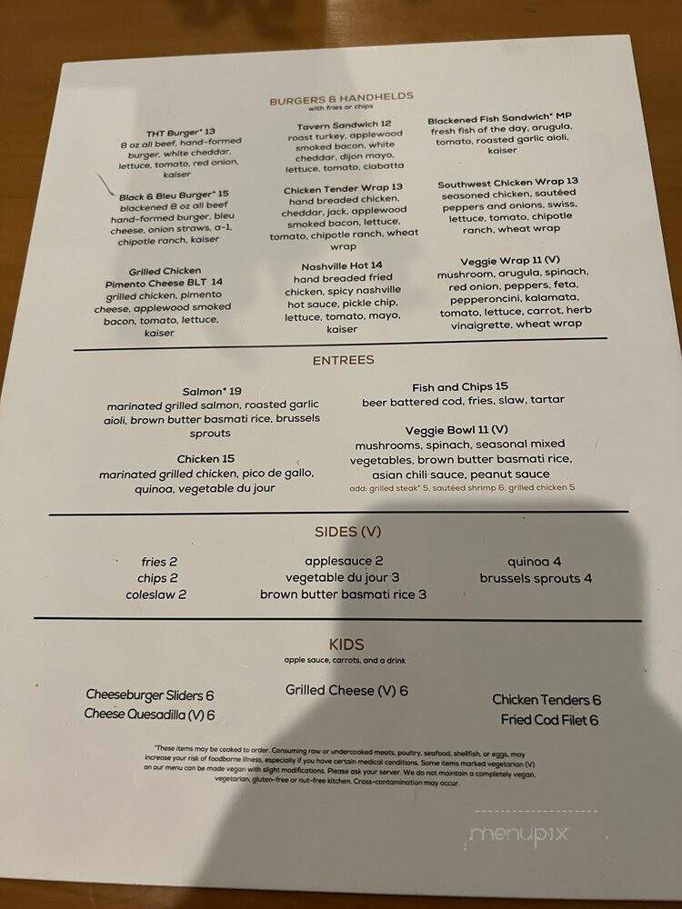 Twin Hickory Tavern - Glen Allen, VA menu_pic